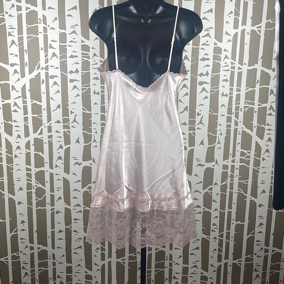 Lady Cameo Dallas Vintage Pink Satin Slip M - Picture 2 of 15